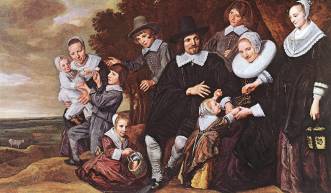 Famille dans un paysage, par Frans Hals 1648